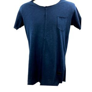 Leif Nelson men’s short sleeve raw hem T-shirt